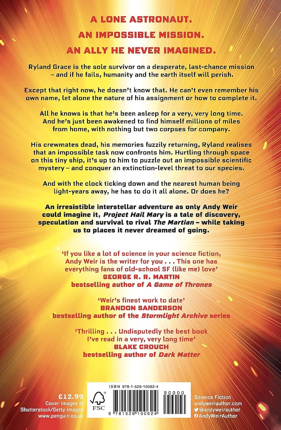 project hail mary: from the bestselling author of the martian by andy weir project hail mary: from the bestselling author of the martian by andy weir