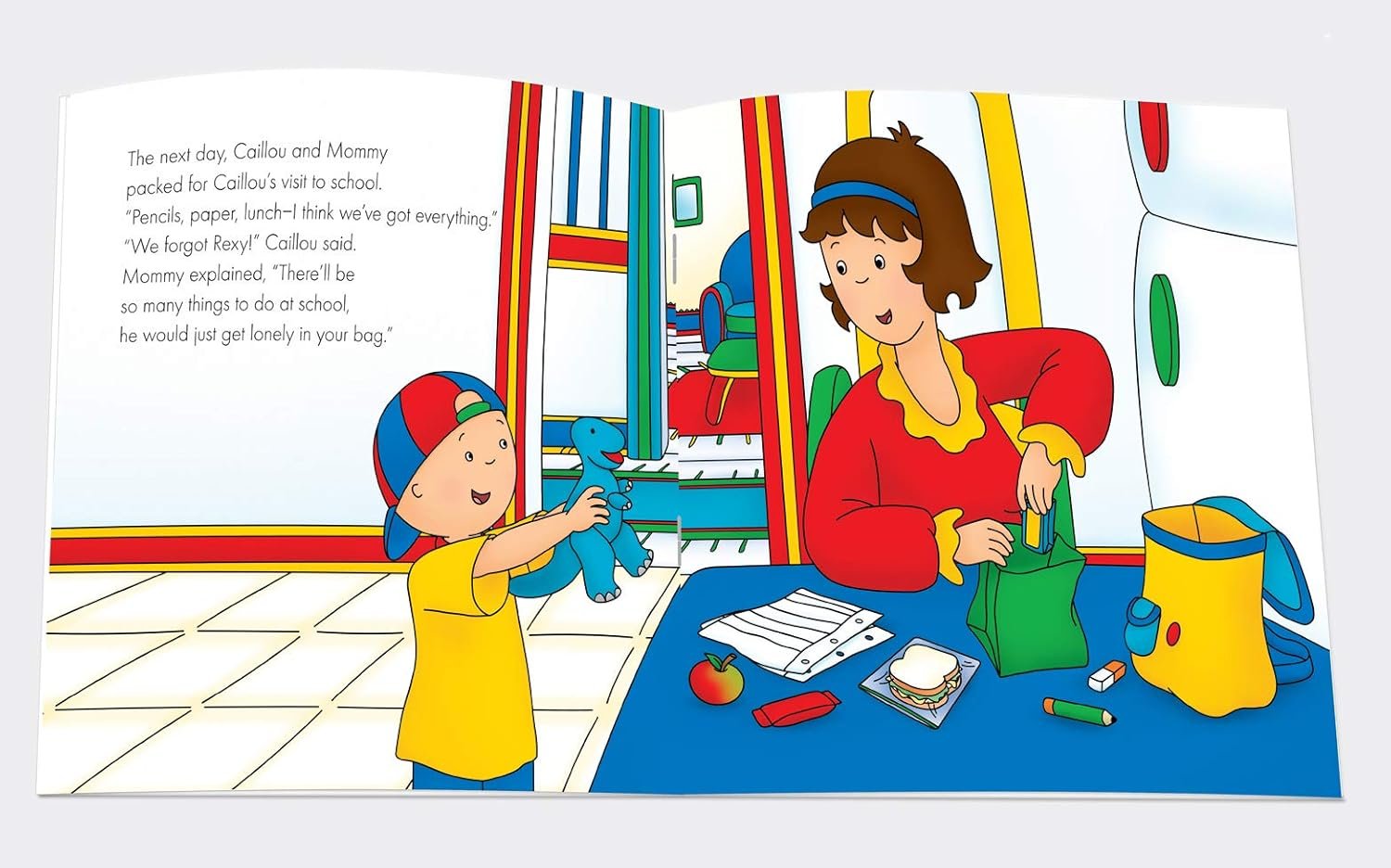 Caillou-Goes to School By Anne Paradis - Image 2