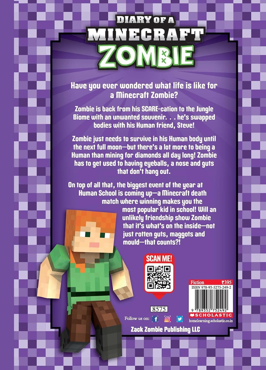Diary Of A Minecraft Zombie #04: Zombie Swap Hardcover By Zack Zombie - Image 4