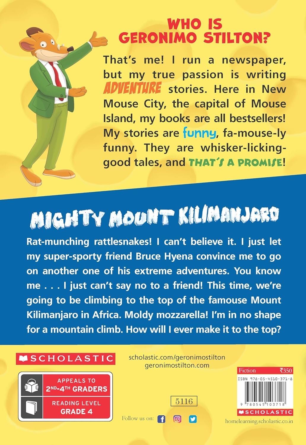 GERONIMO STILTON #41 MIGHTY MOUNT KILIMANJARO - Image 4